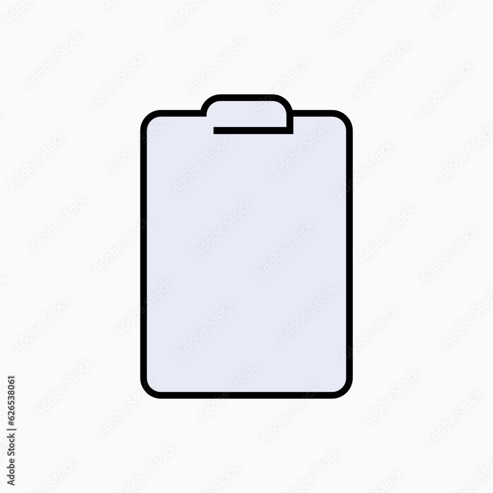 Clipboard Icon. Paper Holder Board. Check Results, Job Monitoring Symbol - Vector Clipboard Icon. Paper Holder Board. Check Results, Job Monitoring Symbol - Vector