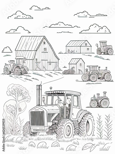 Interactive Farm Life Coloring Sheet: Explore the World of Agriculture