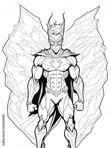 Educational and Fun: Superhero Coloring Activity