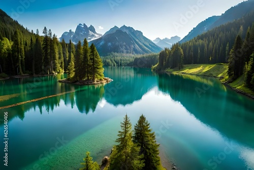 lake in the mountains