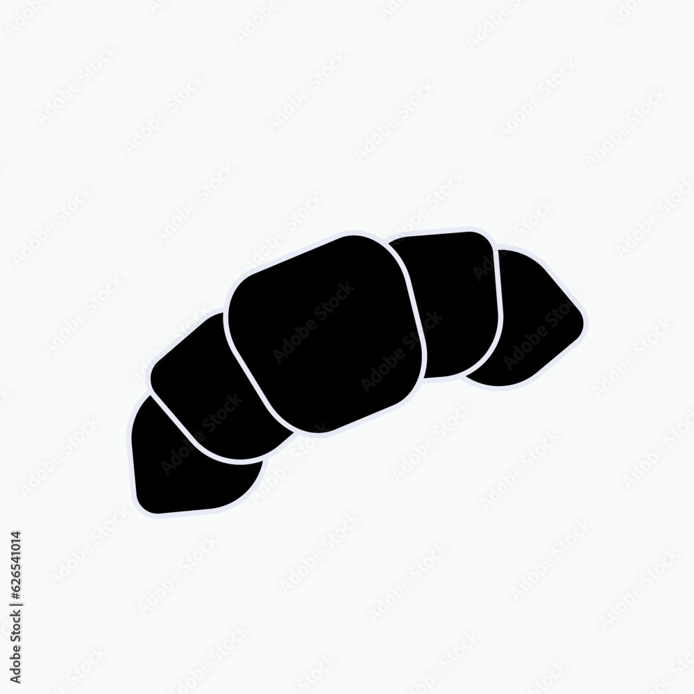 Croissant Icon. Breakfast Symbol - Vector. Croissant Icon. Breakfast Symbol - Vector.