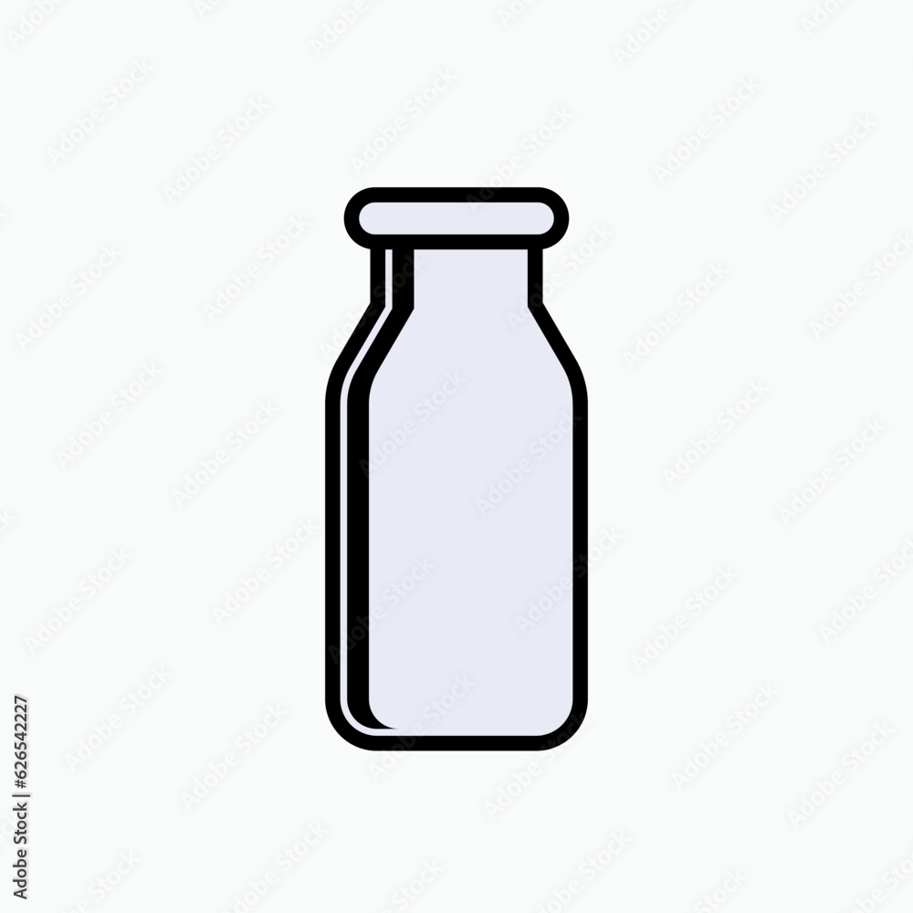 Dairy Icon. Milk, Protein Symbol - Vector.   