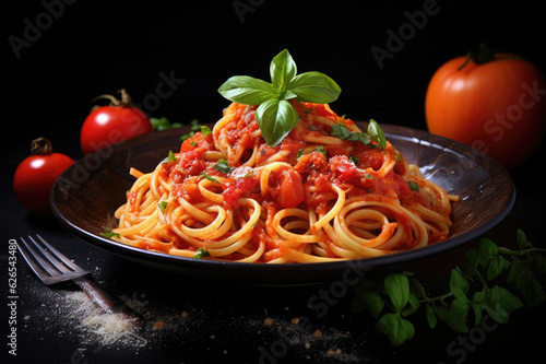 Italian pasta cooked recipe of arrabiata