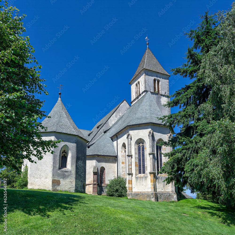 Church on top of the hill, Magdalensberg, Carinthia, Austria