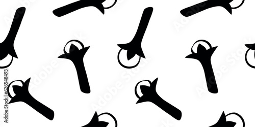 Vector seamless pattern of carnation in flat style. Background or texture of seasonings, food additive, spices