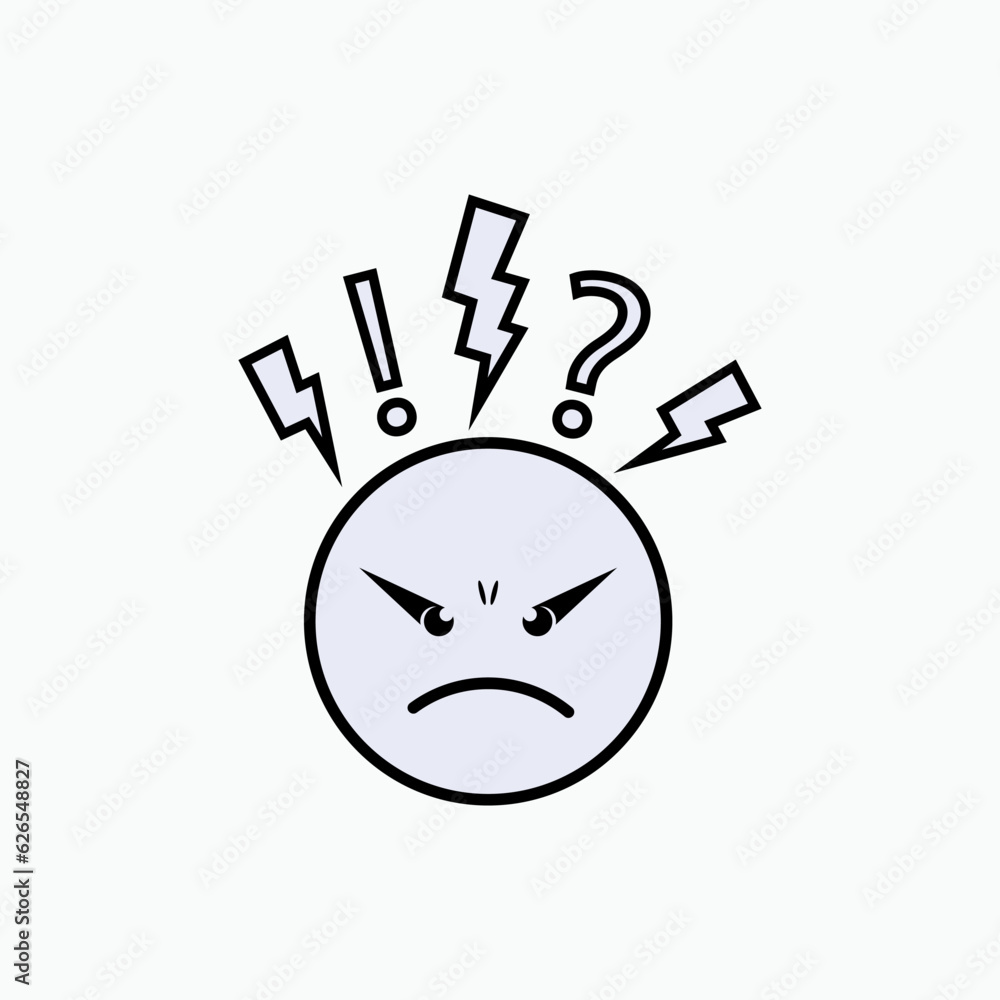 Difficult Icon. Confuse , Complicated Symbol - Vector. Difficult Icon. Confuse , Complicated Symbol - Vector.