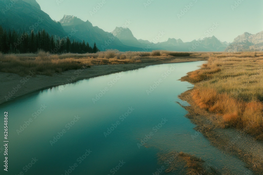 Obraz premium Beautiful lake landscape