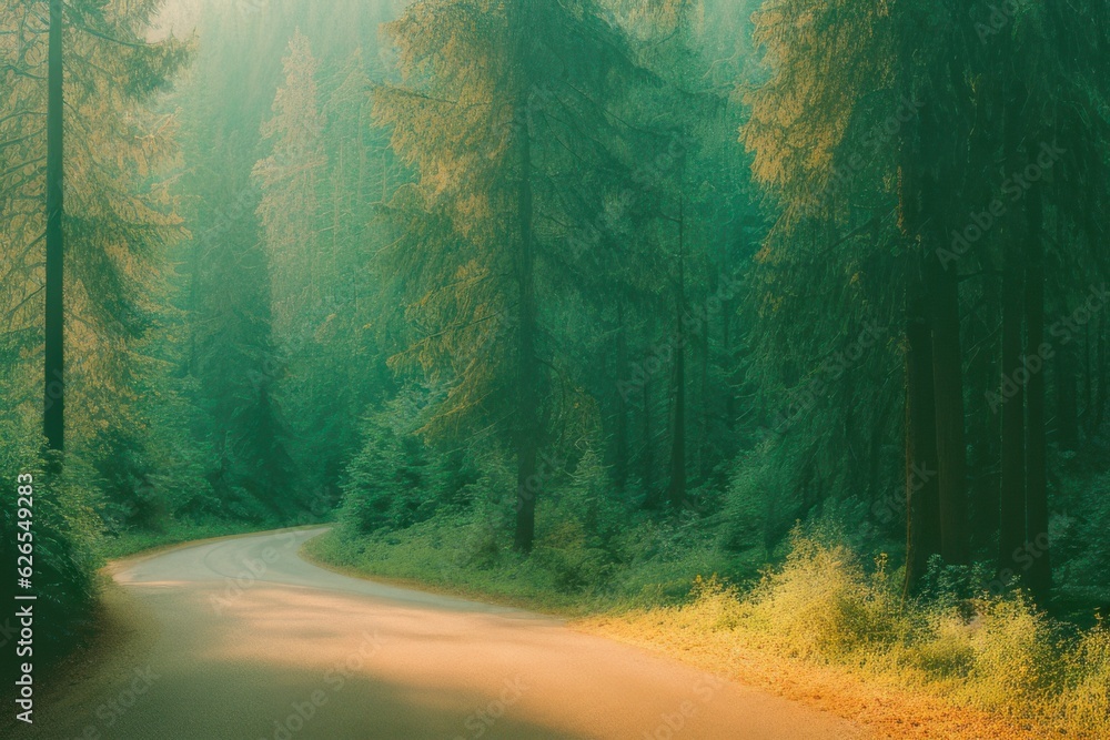 Obraz premium Beautiful forest landscape