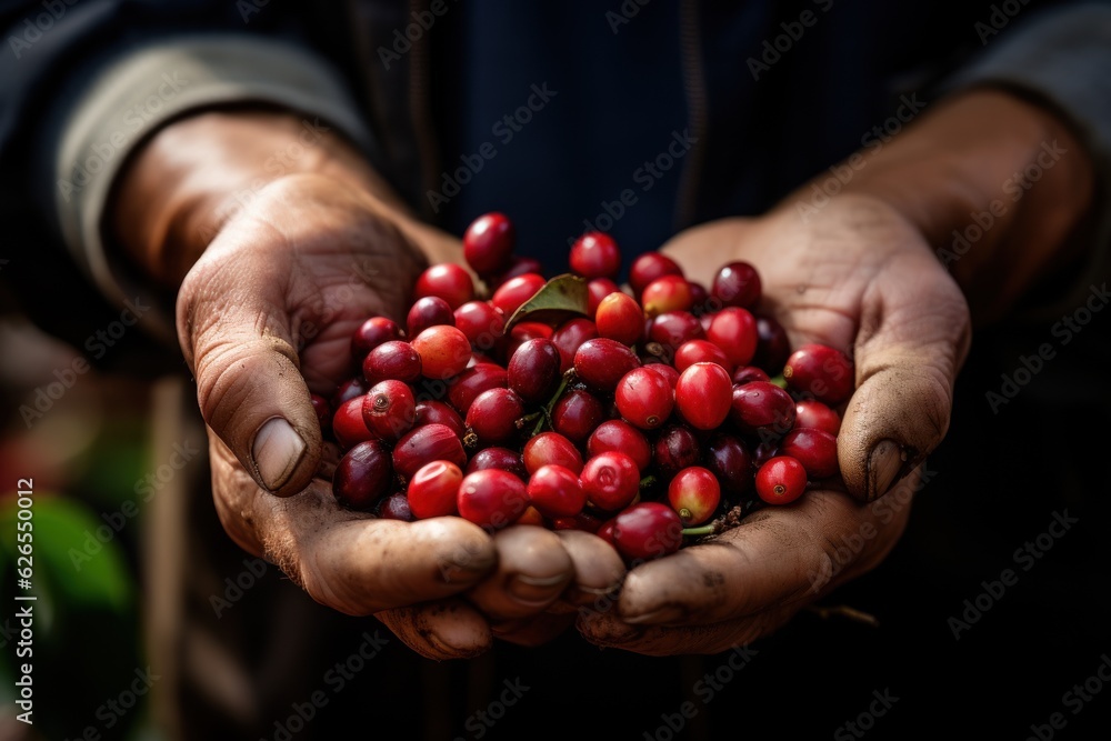 Arabica coffee berries by Farmer's hand Robusta and Arabica coffee berries by Farmer's hand Gia Lai Vietnam Arabica coffee berries by Farmer's hand Robusta and Arabica coffee berries by Farmer's hand Gia Lai Vietnam