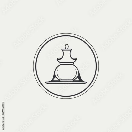 simple ceramic products logo vector illustration template design