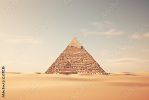 Great pyramids in the desert generative ai