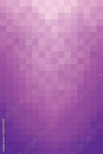 Vertical abstract pattern. Square pixel shape. Dark purple mosaic background, gradient to light pink. Design texture elements for banners, covers, posters, backdrops, walls. Vector illustration.