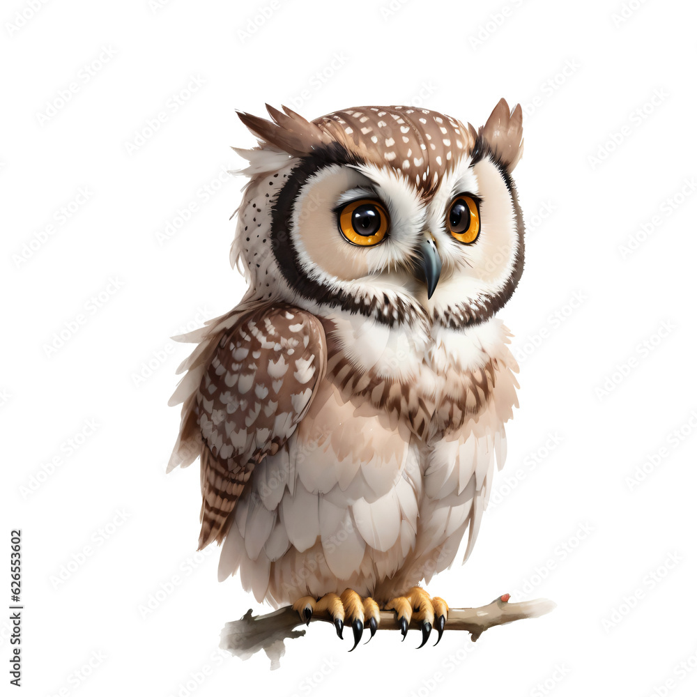 Naklejka premium Woodland Animals & Plants Clipart Watercolor Set - Transparent PNGs - Nursery Clipart, Fox, Bear, Deer, Hedgehog