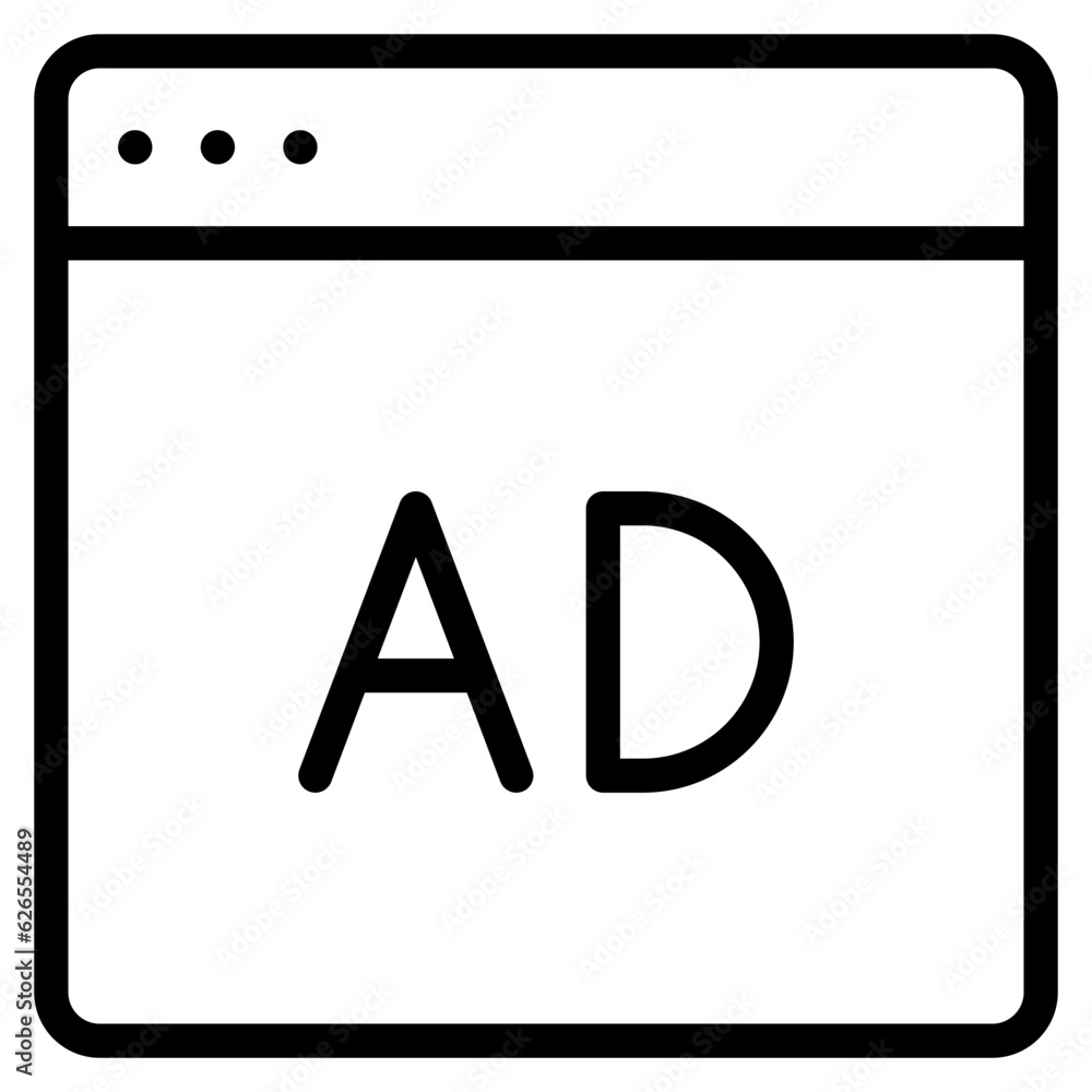 advertisement line advertisement line