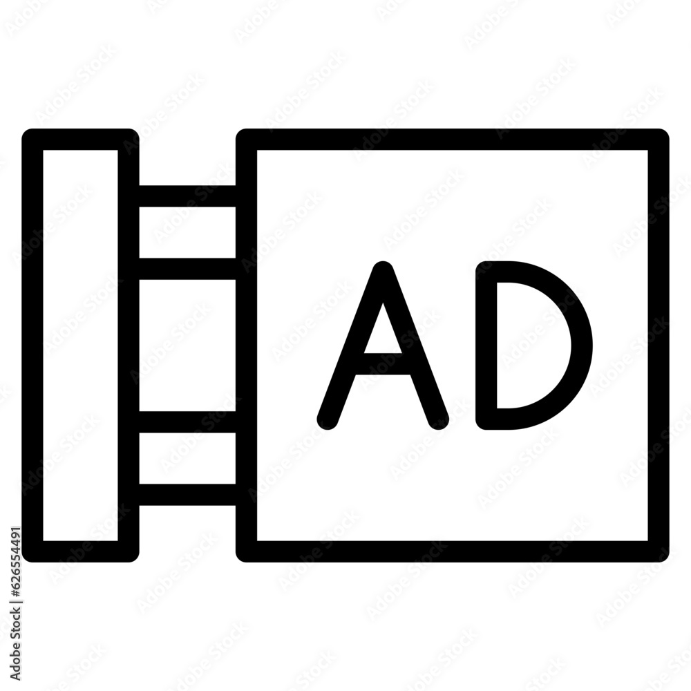 advertisement line advertisement line