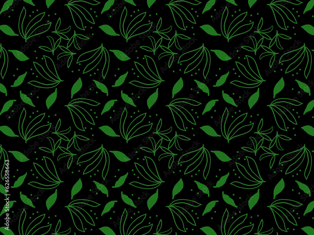 seamless floral pattern with leaves seamless floral pattern with leaves
