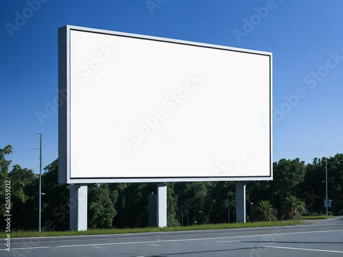 blank advertising long billboard