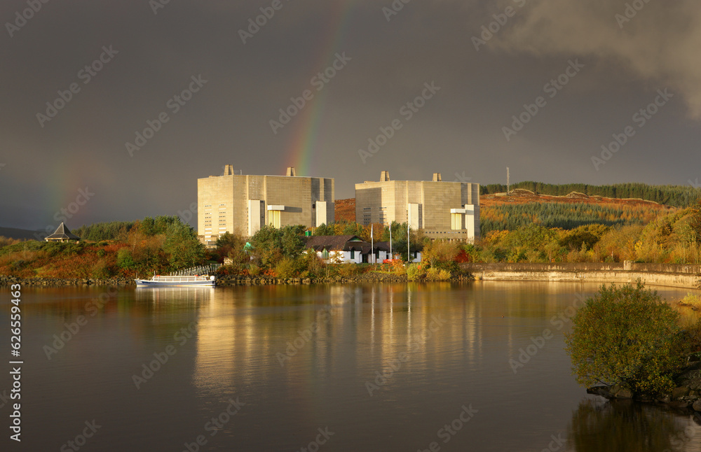 Naklejka premium Trawsfynydd Power Station