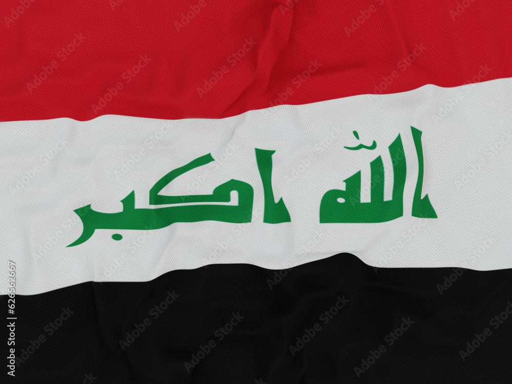 Naklejka premium Flag of Iraq