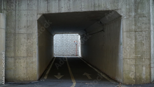 Photography Pedestrian tunnel on Seoul riverside promenade