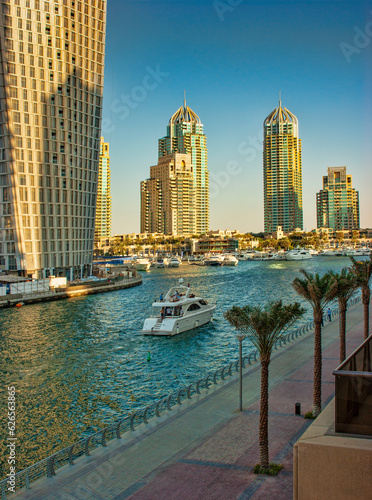 Yacht Club in Dubai Marina. UAE. November 16  2012