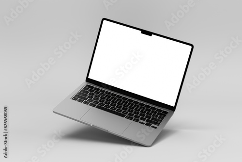 Floating Laptop Air M2 with transparent screen