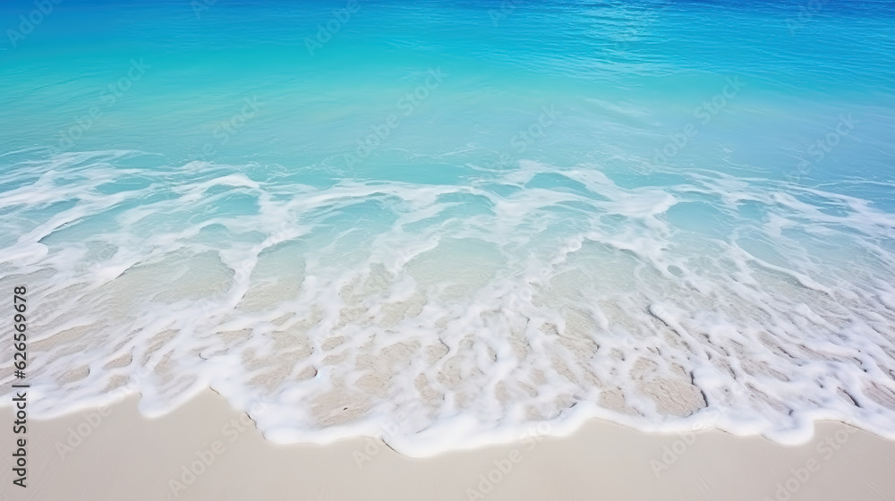 夏の海と白い砂浜