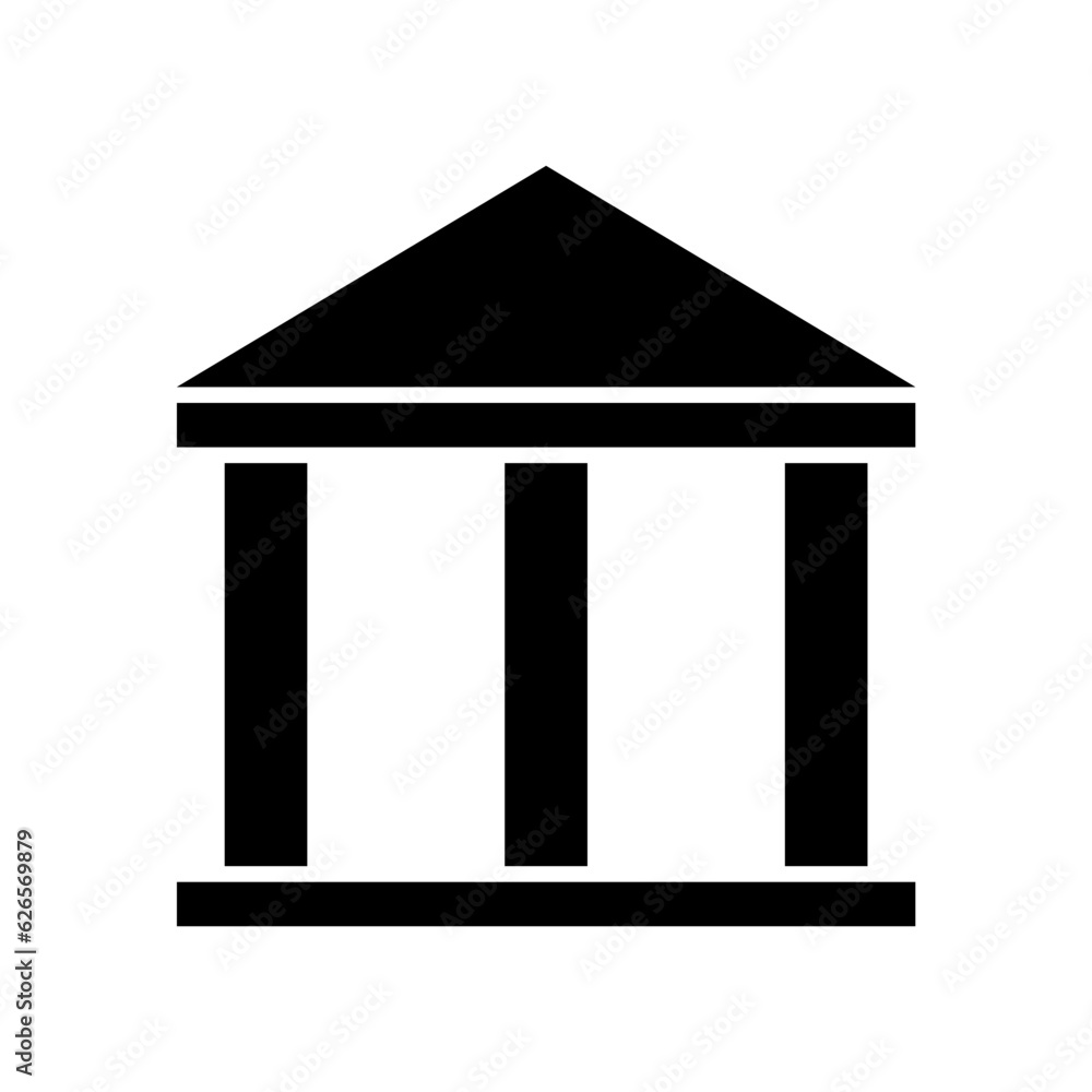 Building university architecture icon, museum roman symbol, flat design vector illustration Building university architecture icon, museum roman symbol, flat design vector illustration