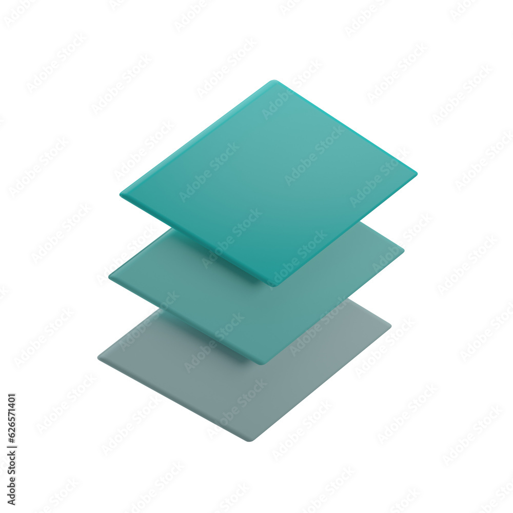 3D Layer Illustration