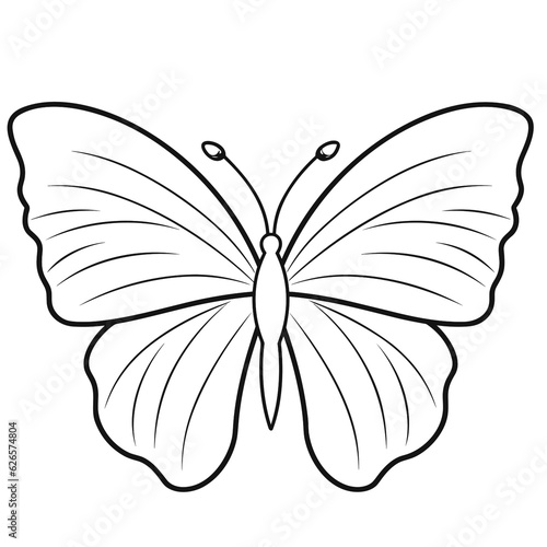 Butterfly, butterfly cartoon, butterfly black and white, line, cute