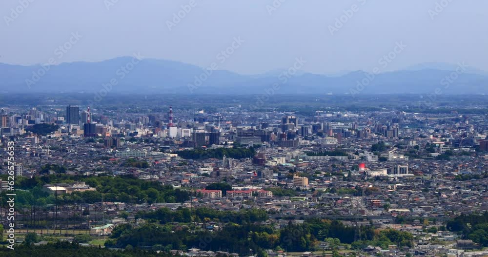 栃木県多気山山頂から見える景色 栃木県多気山山頂から見える景色
