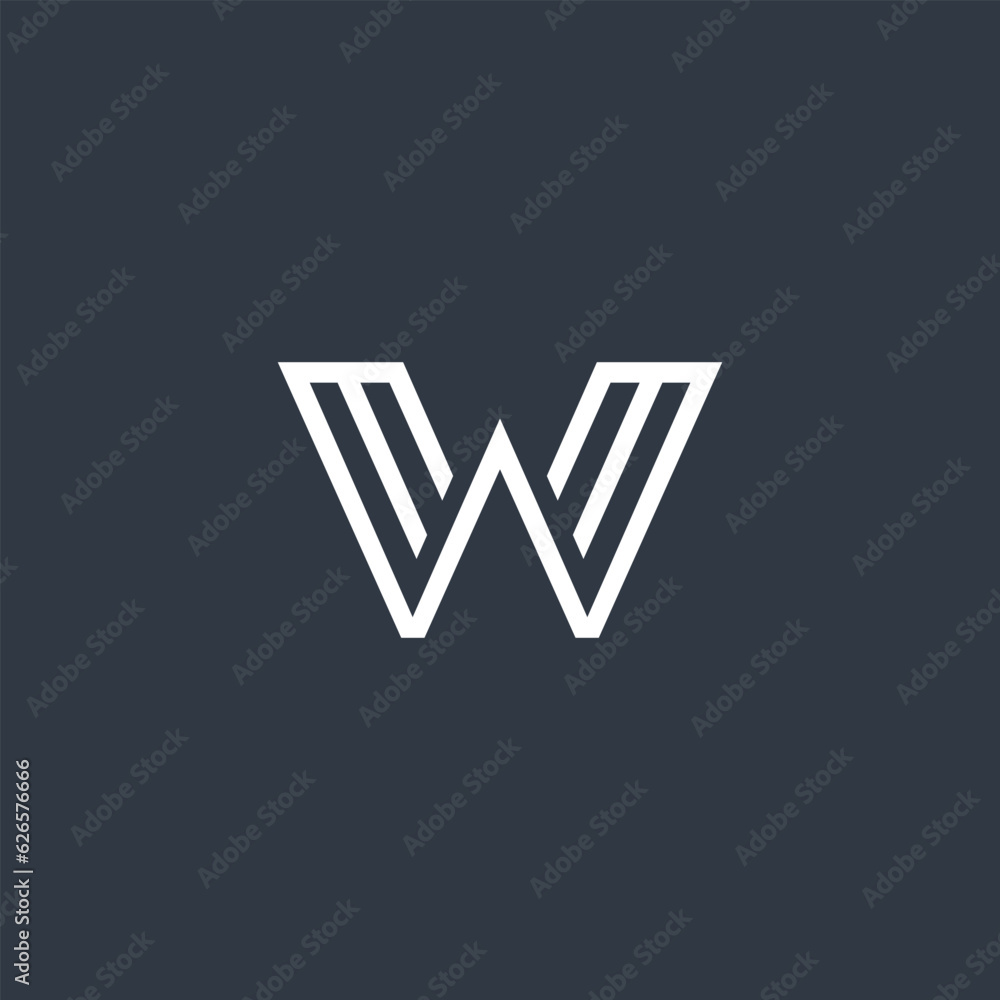 Letter W logo design vector idea with modern concept Letter W logo design vector idea with modern concept