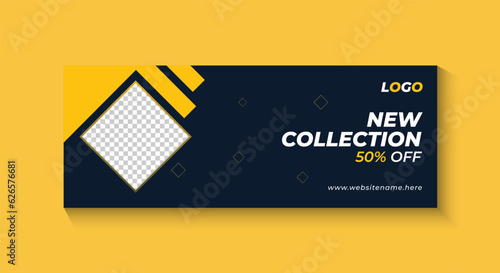 Fashion sale web banner template
