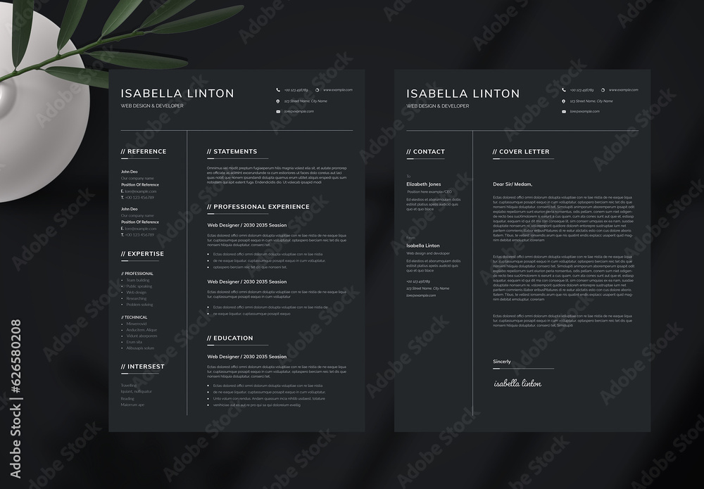 Creative Reasume Template Stock Template Adobe Stock Creative Reasume Template Stock Template Adobe Stock