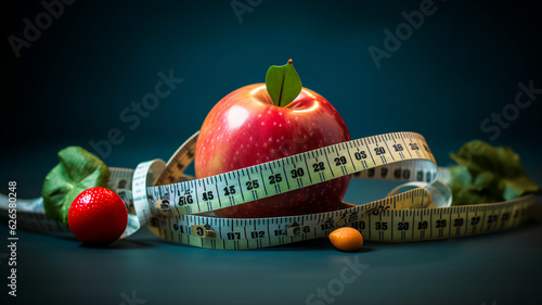A motivational background image for a notion document giving value fabout weightloss diet and sport. photo