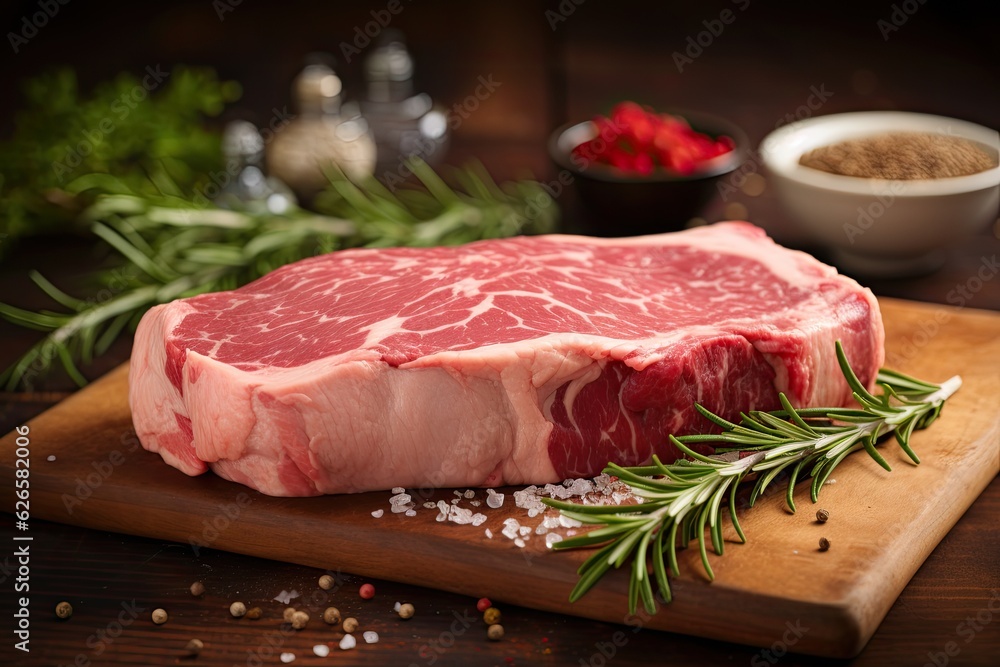 raw steak