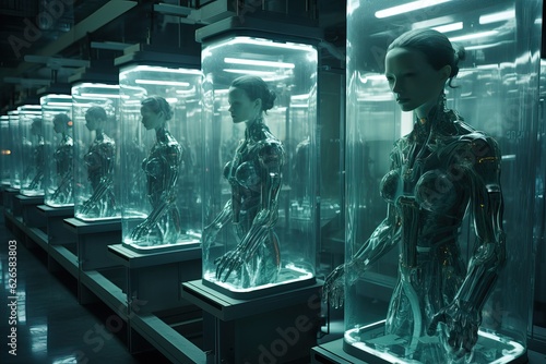 Capsules with partially cloned people. Cloning to replace a person in difficult working conditions. Creation of biorobots.