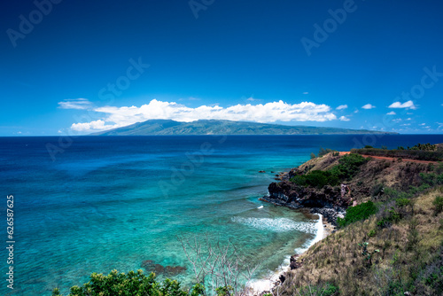 Maunaloa island as seen from Maui