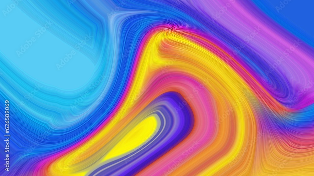 Graphic design art of abstract,Abstract Vibrant Gradient background. Saturated Colors Smears.