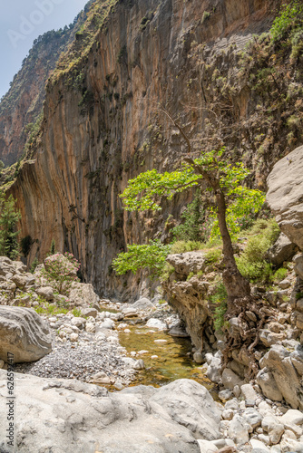View of The Samaria Gorge, Crete, Greece