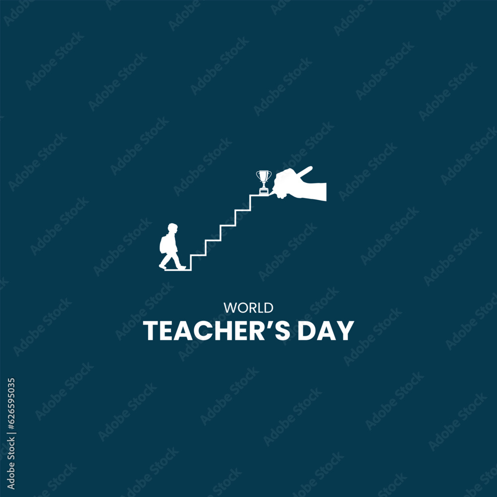 World Teacher's Day. Happy Teacher's Day. World Teacher's Day. Happy Teacher's Day.