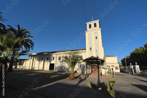 Church on Heras Plaza in Talca, Chile (Parroquia San Luis Gonzaga). photo