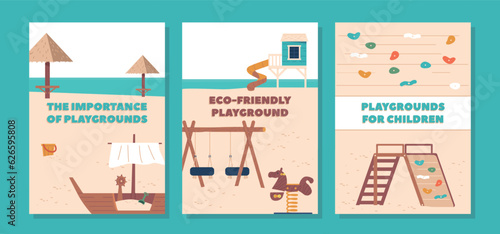 Banners With Vibrant Playground Shells, Display Playful Designs, Perfect For Creating A Lively And Inviting Atmosphere