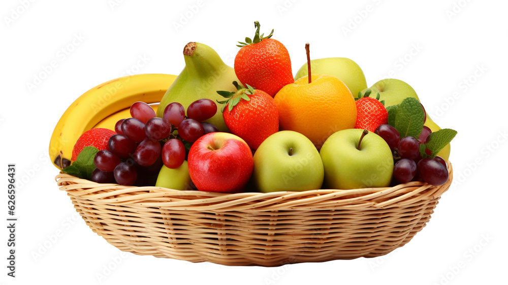 a basket filled with a variety of colorful and fresh fruits a basket filled with a variety of colorful and fresh fruits