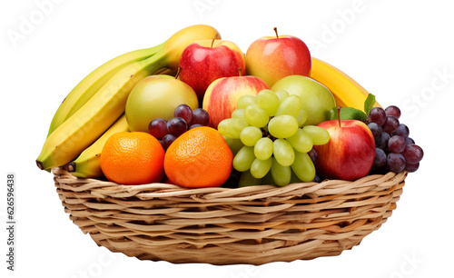 a basket filled with a variety of colorful and fresh fruits