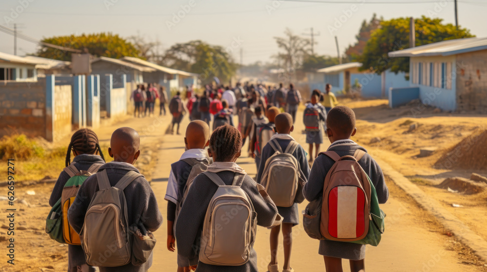 african school children first graders go to school generative ai african school children first graders go to school generative ai