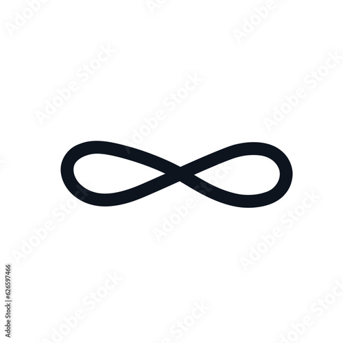 Infinity doodle logo sign icon Hand drawn ink sketch Mathematical symbol representing the concept of infinity Cartoon doodle design style Fashion print clothes apparel greeting invitation card ad
