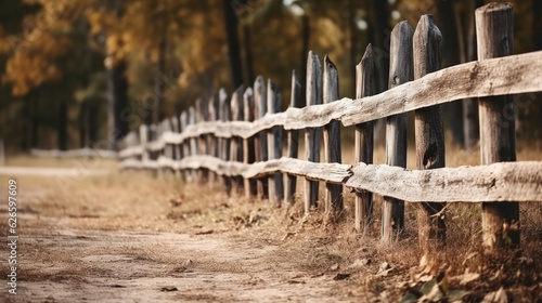wooden fence corral for livestock generative ai