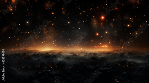 The view of the stars in the universe. Generative AI.