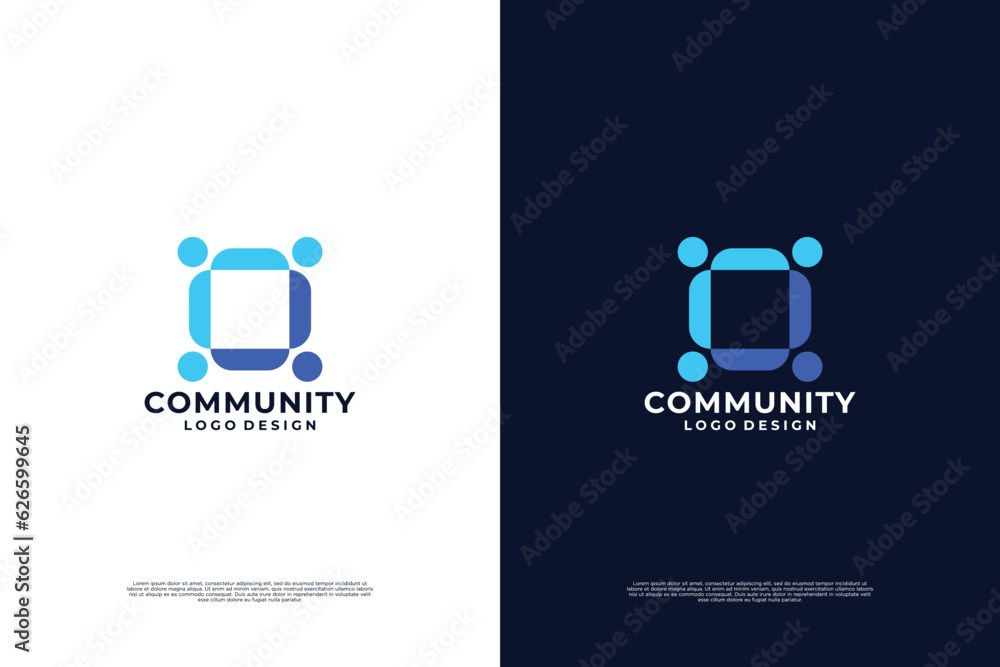 union logo design. teamwork connection symbol. community logo vector. union logo design. teamwork connection symbol. community logo vector.